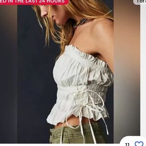 NWOT Free People Gabby Tube Top Blouse
